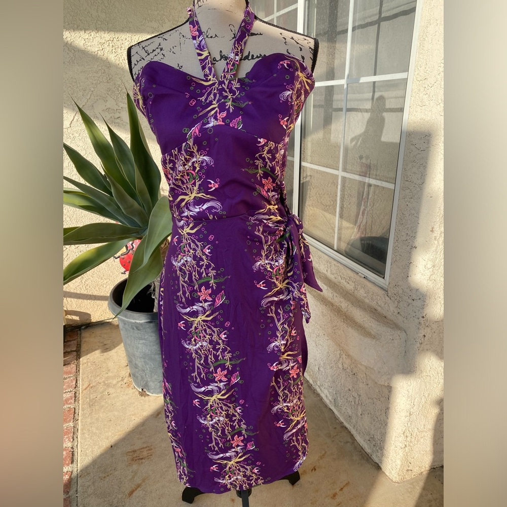 Laura Byrnes 50s inspired Hawaiian Sarong dress